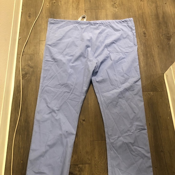 Soft weave Women’s Light Blue Jogger Pull-On Scrub Pant Size Large - Picture 11 of 12